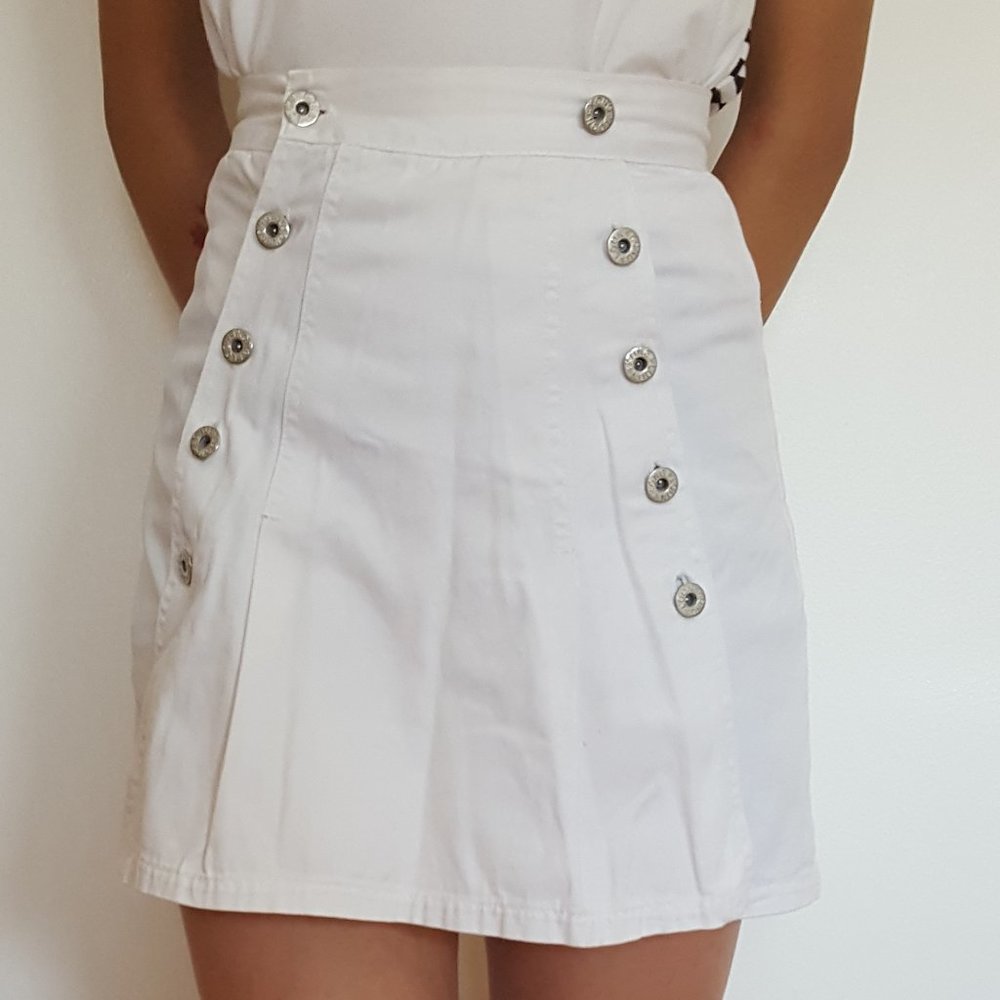 White Skort
